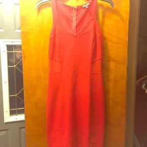 Express Red Cocktail Cutout Dress